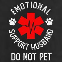 Emotional Support Husband Do Not Pet Cool Comfort Performance Bucket Hat