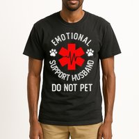 Emotional Support Husband Do Not Pet Tall T-Shirt