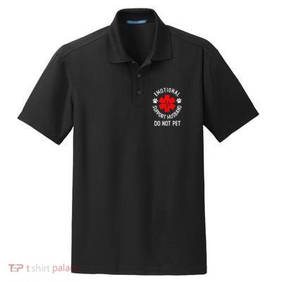 Emotional Support Husband Do Not Pet Dry Zone Grid Polo