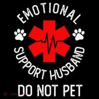 Emotional Support Husband Do Not Pet 16 in Basic Backpack