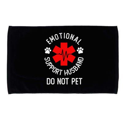 Emotional Support Husband Do Not Pet Microfiber Hand Towel