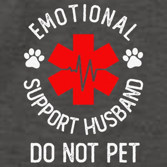 Emotional Support Husband Do Not Pet Vector Backpack