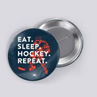 Eat Sleep Hockey Repeat - Gift Button