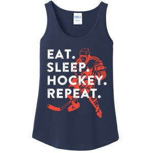 Eat Sleep Hockey Repeat - Gift Ladies Essential Tank