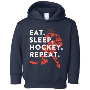 Eat Sleep Hockey Repeat - Gift Toddler Hoodie