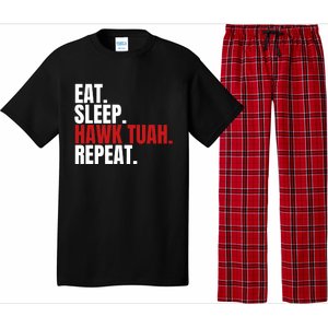 Eat Sleep Hawk Tuah Repeat Funny Viral Election Parody Pajama Set