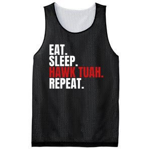 Eat Sleep Hawk Tuah Repeat Funny Viral Election Parody Mesh Reversible Basketball Jersey Tank