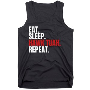 Eat Sleep Hawk Tuah Repeat Funny Viral Election Parody Tank Top