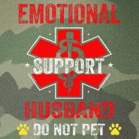 Emotional Support Husband Do Not Pet Legacy Tie Dye Trucker Hat