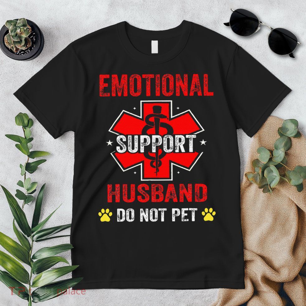 Emotional Support Husband Do Not Pet Premium T-Shirt