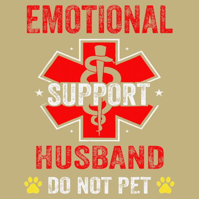 Emotional Support Husband Do Not Pet Cooling Performance Crew T-Shirt