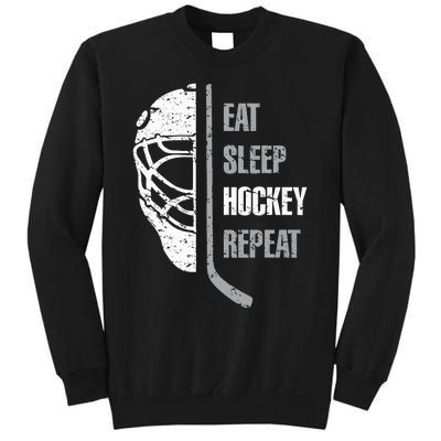 Eat Sleep Hockey Repeat Christmas For N Adult Hockey Sweatshirt