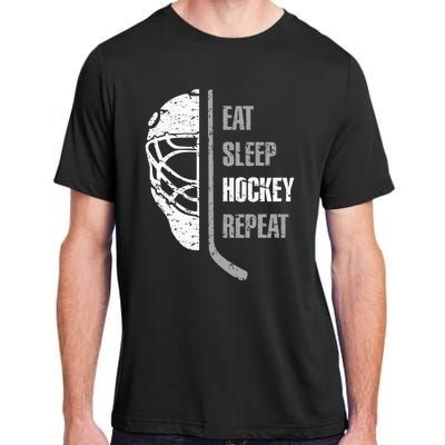 Eat Sleep Hockey Repeat Christmas For N Adult Hockey Adult ChromaSoft Performance T-Shirt