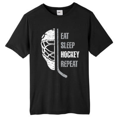 Eat Sleep Hockey Repeat Christmas For N Adult Hockey Tall Fusion ChromaSoft Performance T-Shirt