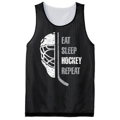 Eat Sleep Hockey Repeat Christmas For N Adult Hockey Mesh Reversible Basketball Jersey Tank