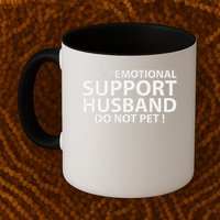 Emotional Support Husband Do Not Pet Mug