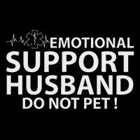 Emotional Support Husband Do Not Pet Drawstring Bag