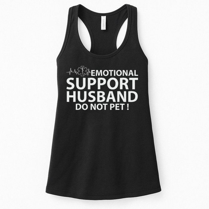 Emotional Support Husband Do Not Pet Womens Tank Top