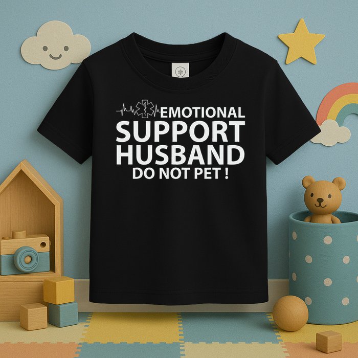 Emotional Support Husband Do Not Pet Toddler T-Shirt