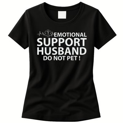 Emotional Support Husband Do Not Pet Womens T-Shirt