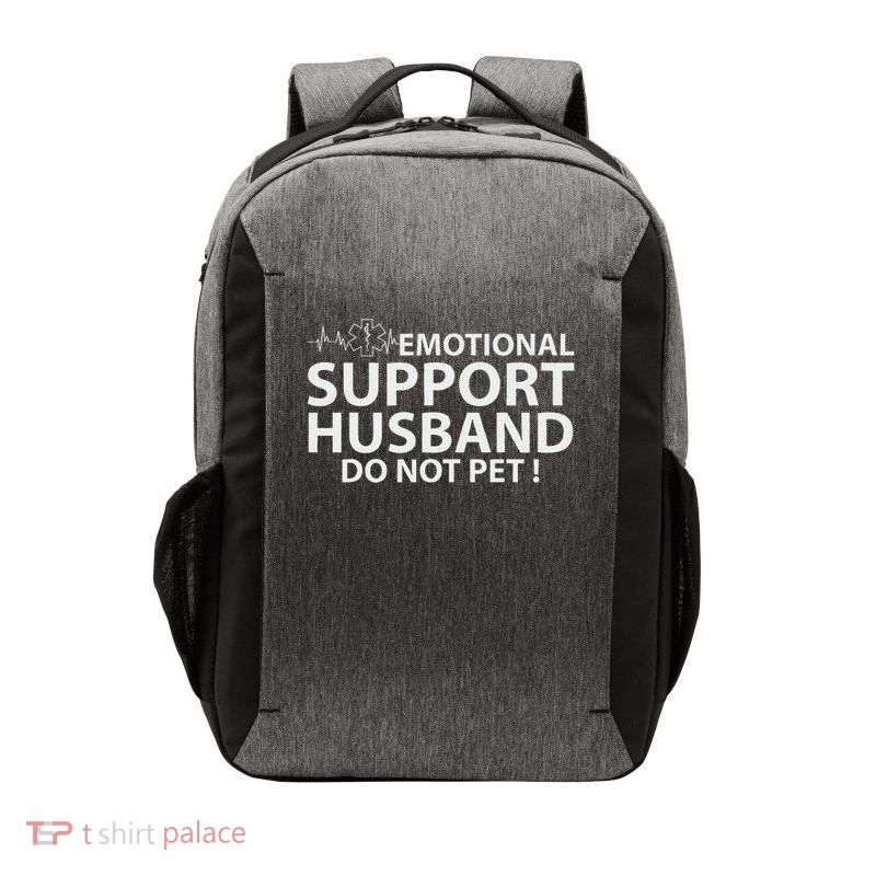 Emotional Support Husband Do Not Pet Vector Backpack
