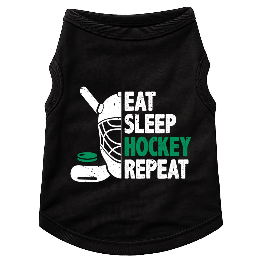 Eat Sleep Hockey Repeat Ice Hockey Lovers Players Funny Gift Doggie Tank