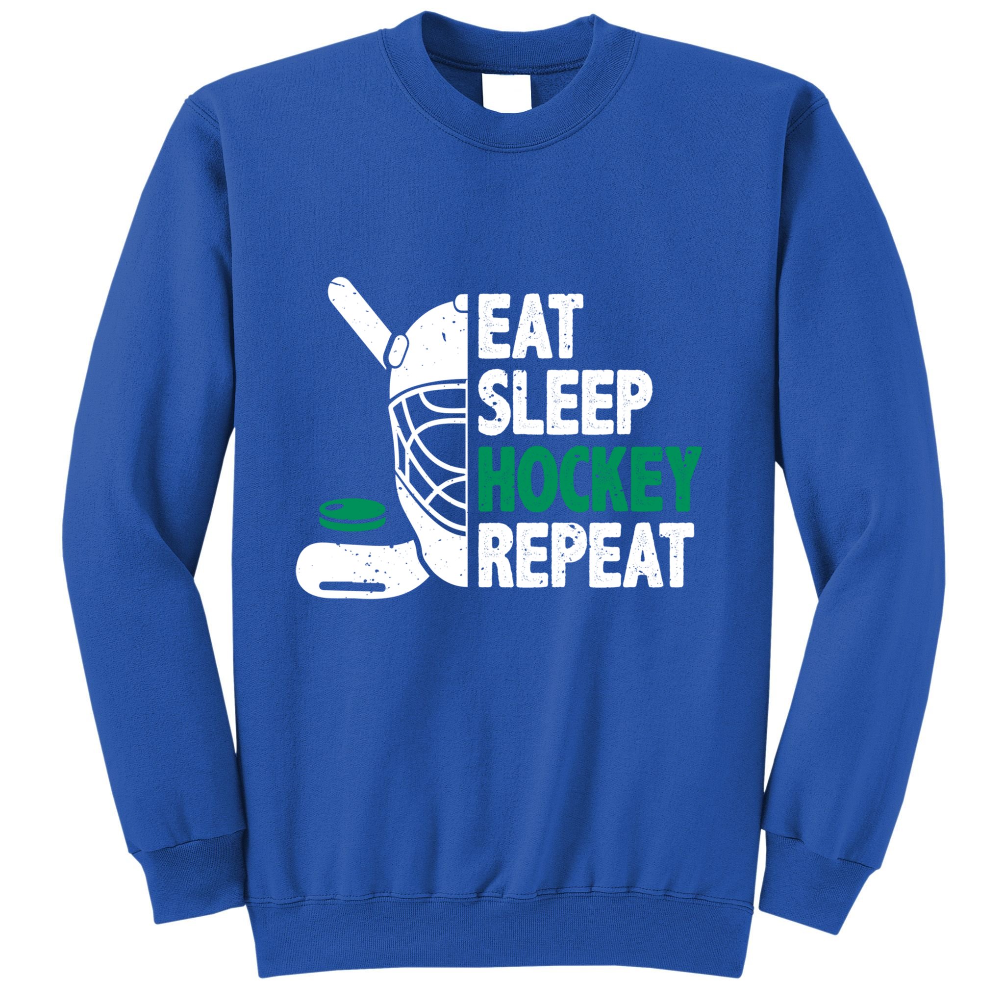 Eat Sleep Hockey Repeat Ice Hockey Lovers Players Funny Gift Sweatshirt