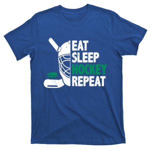 Eat Sleep Hockey Repeat Ice Hockey Lovers Players Funny Gift T-Shirt