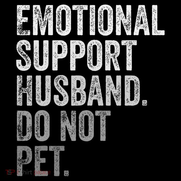 Emotional Support Husband Do Not Pet Stripe Pom Pom Beanie