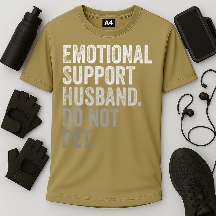 Emotional Support Husband Do Not Pet Cooling Performance Crew T-Shirt