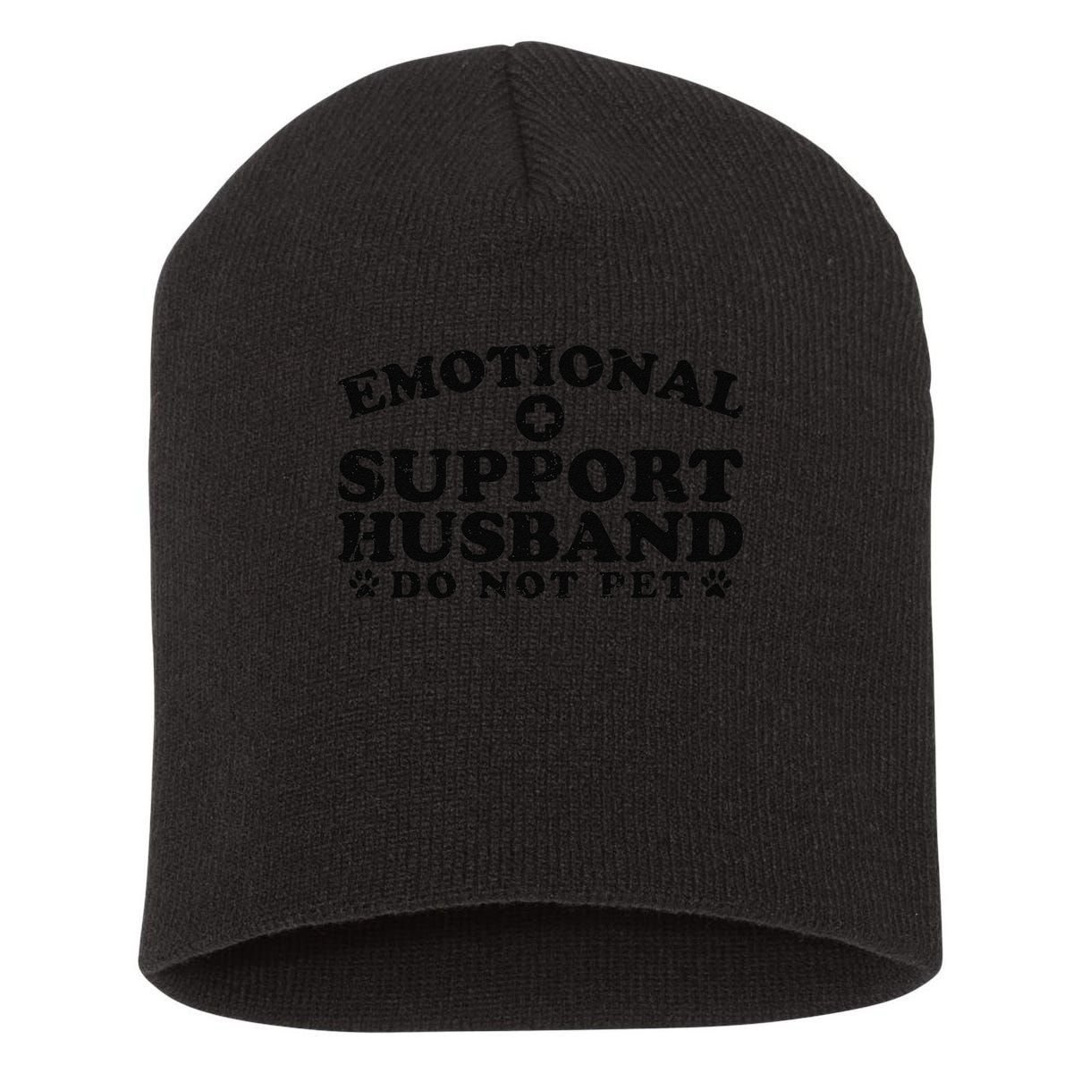 Emotional Support Husband Do Not Pet Funny Short Acrylic Beanie