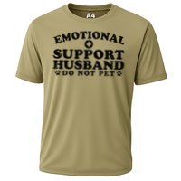 Emotional Support Husband Do Not Pet Funny Cooling Performance Crew T-Shirt