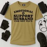 Emotional Support Husband Do Not Pet Funny Cooling Performance Crew T-Shirt