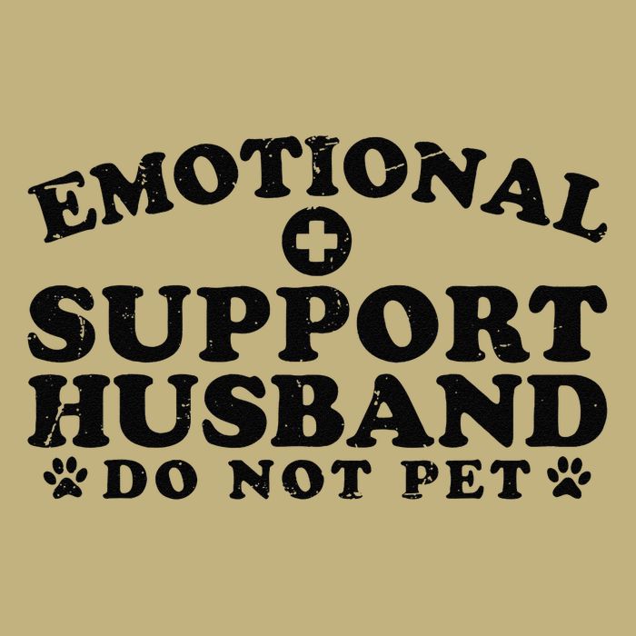 Emotional Support Husband Do Not Pet Funny Cooling Performance Crew T-Shirt