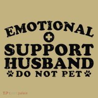Emotional Support Husband Do Not Pet Funny Sustainable Beanie