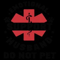 Emotional Support Husband Do Not Pet Sustainable Bucket Hat