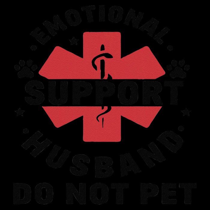 Emotional Support Husband Do Not Pet Sustainable Bucket Hat