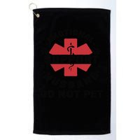 Emotional Support Husband Do Not Pet Golf Towel