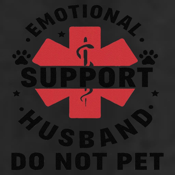 Emotional Support Husband Do Not Pet Golf Towel