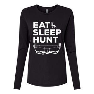 Eat Sleep Hunt Deer Hunter Bow And Arrow Hunter Deer Hunting Gift Womens Cotton Relaxed Long Sleeve T-Shirt