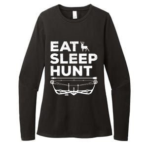 Eat Sleep Hunt Deer Hunter Bow And Arrow Hunter Deer Hunting Gift Womens CVC Long Sleeve Shirt