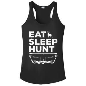 Eat Sleep Hunt Deer Hunter Bow And Arrow Hunter Deer Hunting Gift Ladies PosiCharge Competitor Racerback Tank