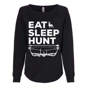 Eat Sleep Hunt Deer Hunter Bow And Arrow Hunter Deer Hunting Gift Womens California Wash Sweatshirt