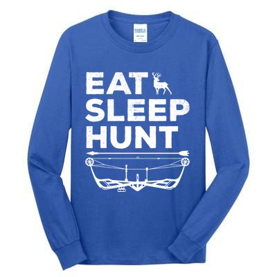 Eat Sleep Hunt Deer Hunter Bow And Arrow Hunter Deer Hunting Gift Tall Long Sleeve T-Shirt