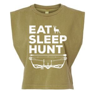 Eat Sleep Hunt Deer Hunter Bow And Arrow Hunter Deer Hunting Gift Garment-Dyed Women's Muscle Tee