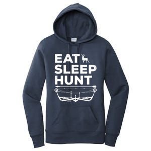 Eat Sleep Hunt Deer Hunter Bow And Arrow Hunter Deer Hunting Gift Women's Pullover Hoodie