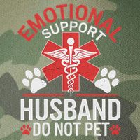 Emotional Support Husband Do Not Pet Funny Legacy Tie Dye Trucker Hat