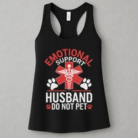 Emotional Support Husband Do Not Pet Funny Womens Tank Top