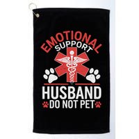 Emotional Support Husband Do Not Pet Funny Golf Towel