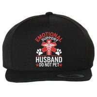 Emotional Support Husband Do Not Pet Funny Wool Snapback Cap